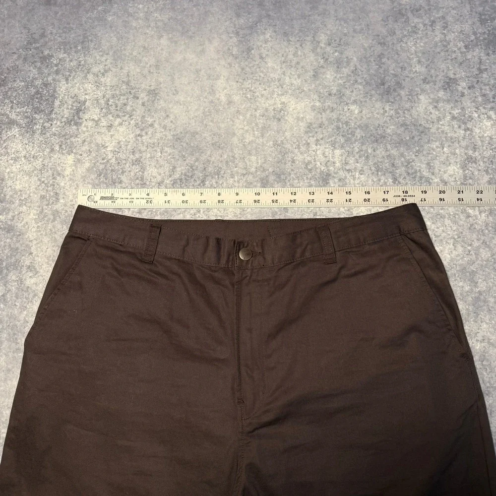 Zara Mens Brown Studded Wide Leg Cargo Pants Size 36 Utility Gorpcore Punk